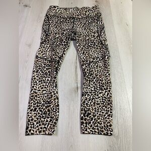Outdoor Voices Leopard TechSweat Flex/MoveFree Leggings Size M